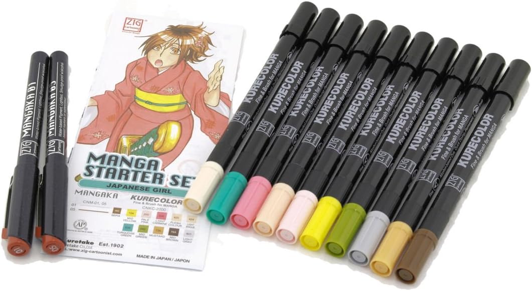 kurecolor brush markers