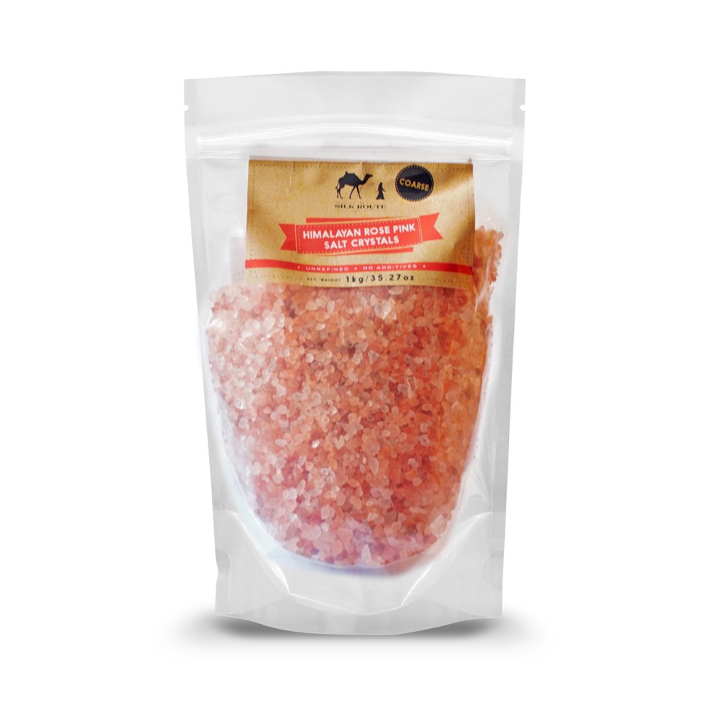 Silk Route Spice Company Fine Himalayan Rose Pink Salt Resealable Pouch 1.1lb: Beauty