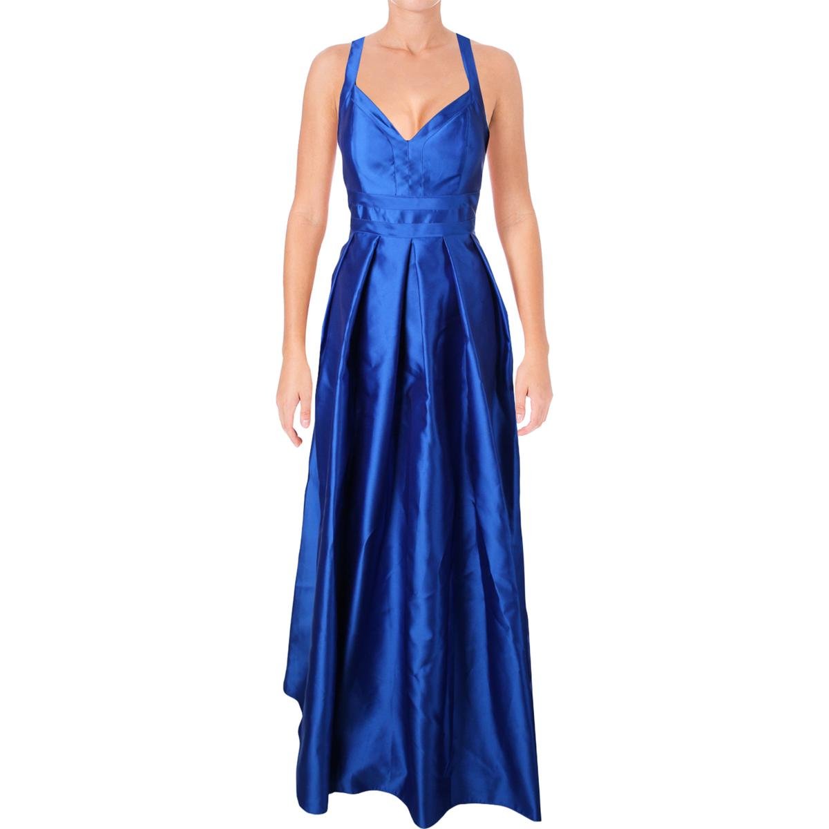 Carmen-Marc-Valvo-Infusion-Womens-V-Neck-Mikado-Ballgown-W-Mesh-Illusion-Insets-in-Back-Royal-6