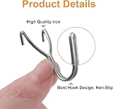 MOROBOR 50Pcs Stainless Steel Pegboard Hooks 20mm for Kitchen Garage Storage view 6