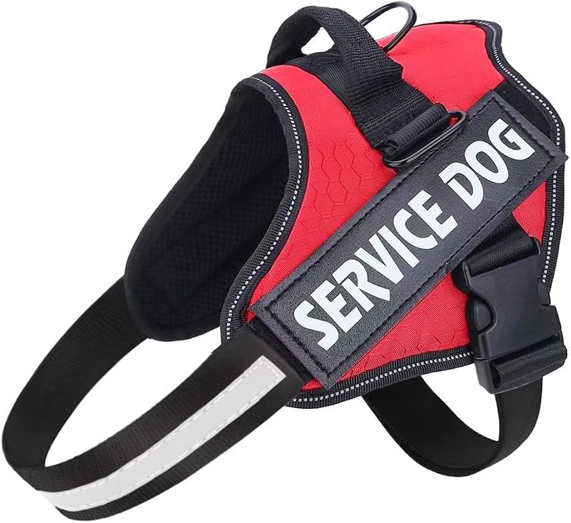 Belababy Soft No Pull Dog Harness X Small Reflective Red Adjustable Chest Vest