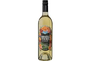 Missing Thorn White Alcohol-removed Riesling Wine by Aaron Pott - Sip Clean Non-alcoholic wine with Fruity, Floral Notes - Low Sugar, Vegan, Gluten-Free, 15 Calories per 5 oz.