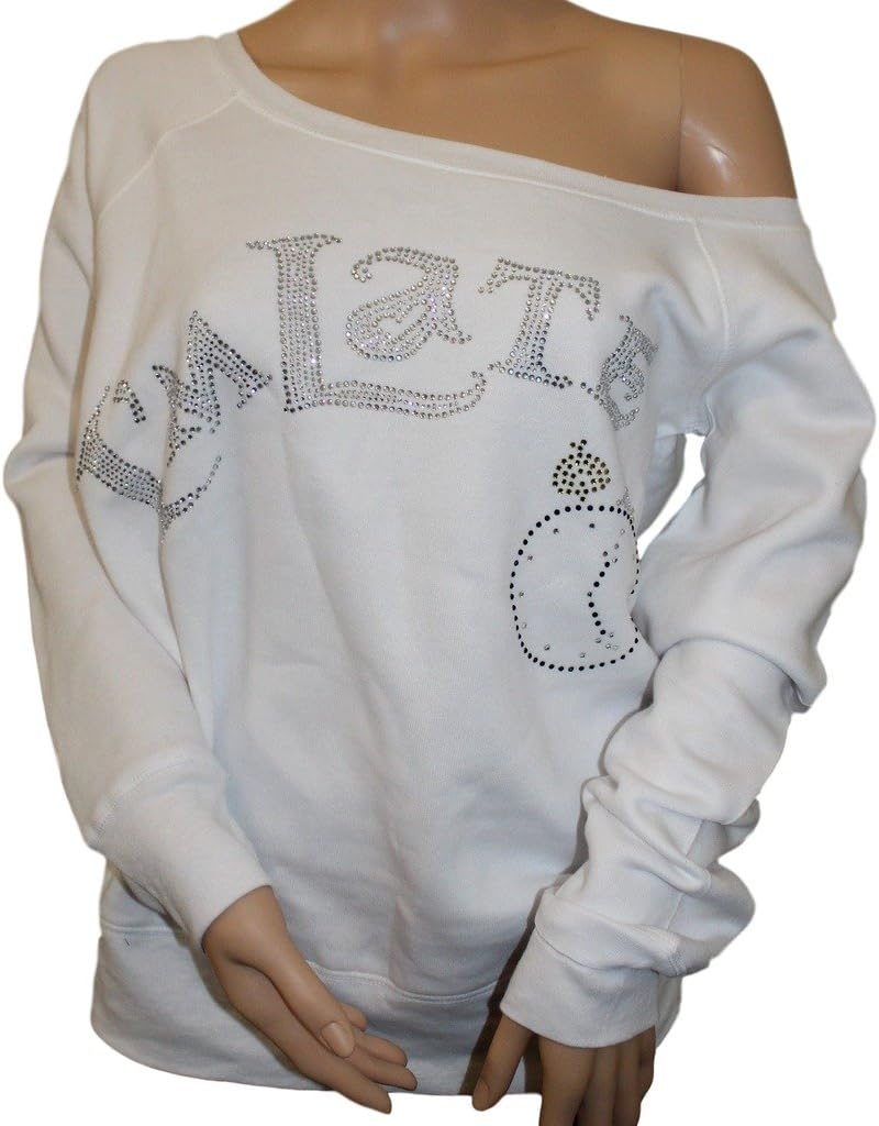 FanGarb Womens Rhinestone Alice in Wonderland & InspiredI'm Late Sweatshirt