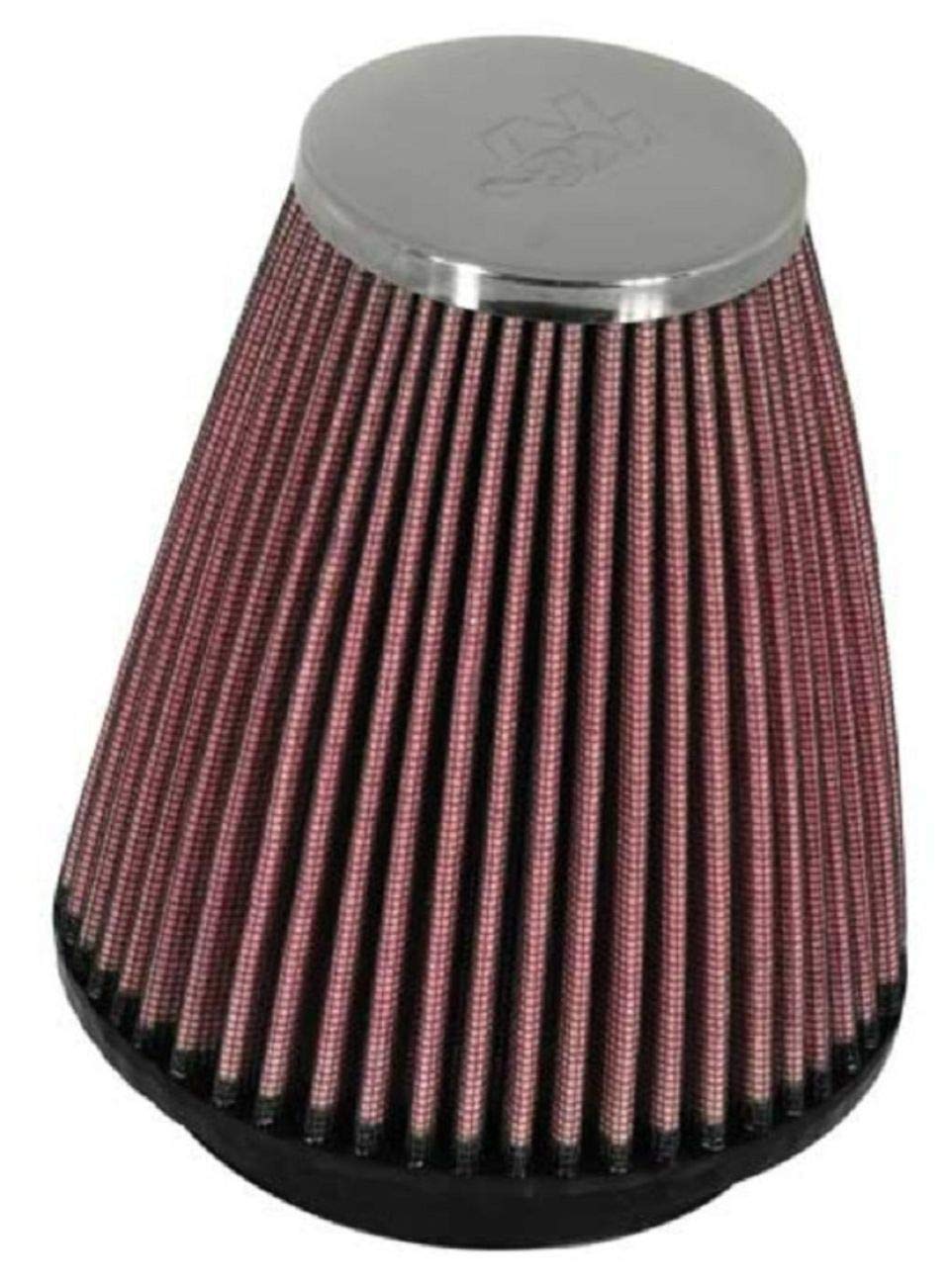 K&N RC-1250 Car and Motorcycle Universal Chrome Filter, Red