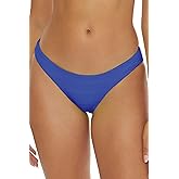 BECCA Women's Standard Coast Shirred Adela Hipster Bikini Bottom, Cheeky Coverage, Swimwear Separates