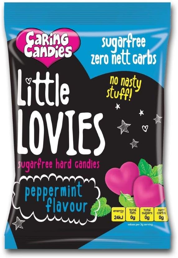Caring Candies Little Lovies Sugar Free Hard Candies Peppermint 100g