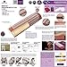 MediCrystal Non Electric Amethyst Mini Pillow - Half-Roll Bolster - Firm Cervical Support - Uses Body Heat - Emits Infrared Rays & Negative Ions - Natural Crystals - Matches Red-Brown Mats
