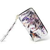 LOVESHE Women Wallet Card RFID For Womens Holder Blocking Credit Small Zipper Purse Pocket Bifold Slim Coin ID Ladies Wristlet Clutch Large Capacity Window Case Travel Zip Women's