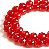 100pcs 6mm Carnelian Beads Natural Gemstone Beads Round Loose Beads for Crafting and Jewelry Making