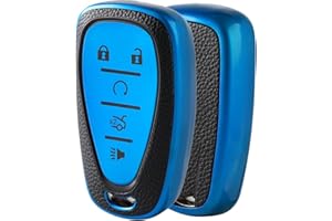 ELOHEI for Chevy Key Fob Cover Case Shell Cover TPU Protector Holder for Chevrolet 2020 2019 2018 2017 2016 Chevy Malibu Camaro Cruze Traverse Spark Equinox Sonic Volt Bolt(5 Buttons)