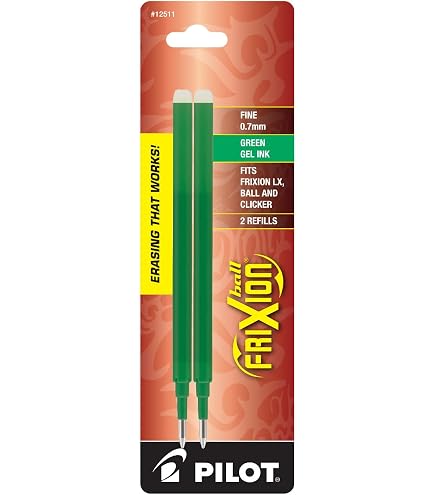 Pilot FriXion Erasable Gel Ink Refills – Fine Point, Blue (9-Pack)