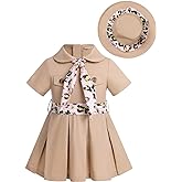 ODASDO Safari Dress For Baby Girls Birthday Party Cake Smash Toddlers Zookeeper Suit Adventure Explorer Clothes