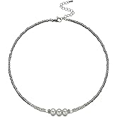 S.J JEWELRY Beaded Necklaces for Women Colorful Seed Bead Necklace Boho Necklaces for Women Beach Necklaces Summer Necklace Choker for Women Stainless Steel 18K Gold Plated