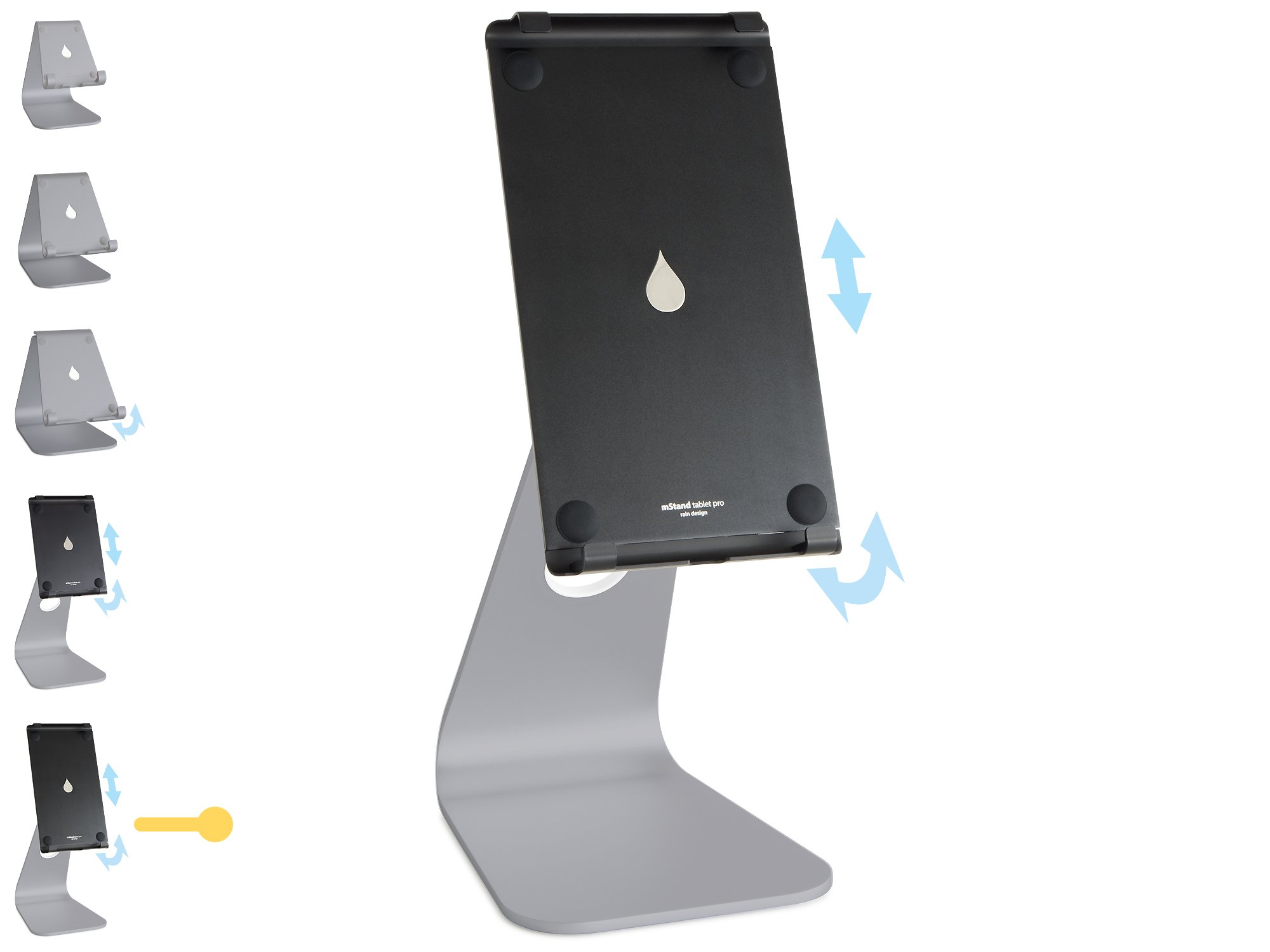Rain Design mStand iPad / iPhone Stand Series - mStand Tabletpro 12.9" (iPad Pro), Space Gray — image 1