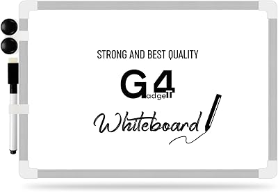 G4GADGET Dry Wipe Magnetic Whiteboard 20x30cm Double Sided with Eraser