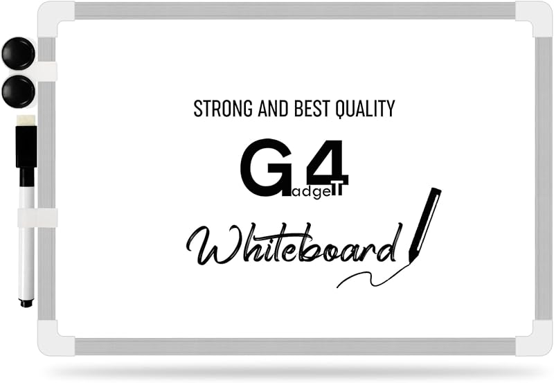 G4GADGET Dry Wipe Magnetic Whiteboard 20x30cm Double Sided with Eraser