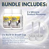 Zep Silicone Sealant Remover 100ml 2 Pack with Brush Cap Gel Formula view 2