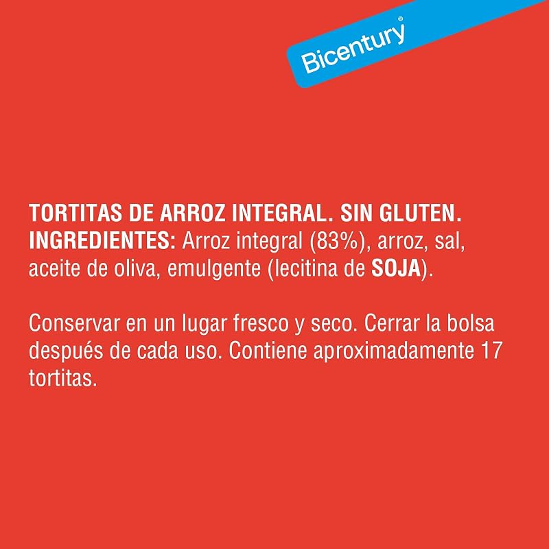 - Tortitas de arroz integral (12 unidades)