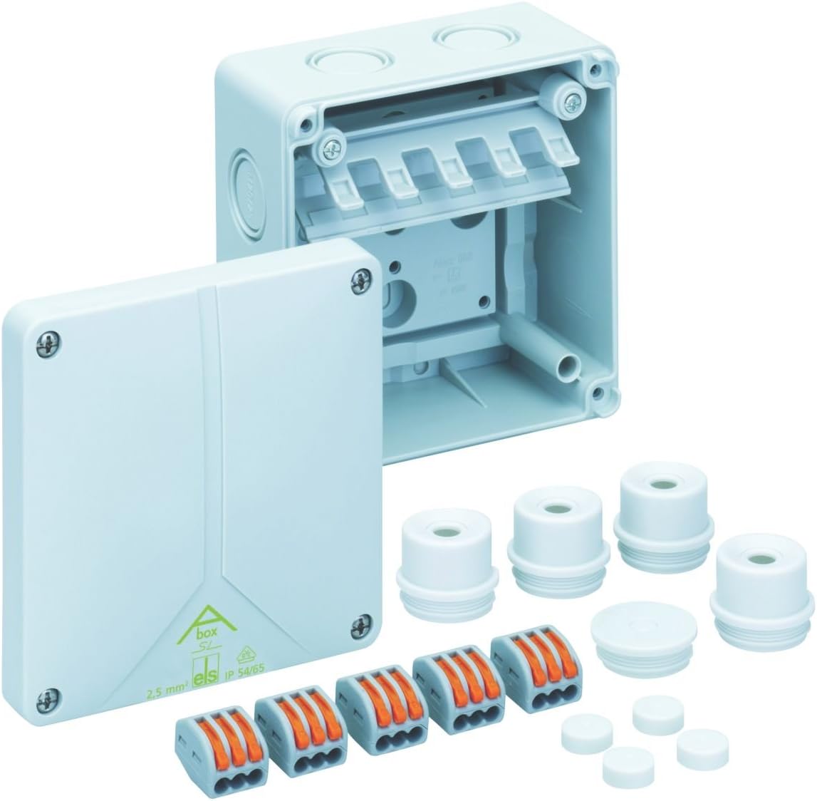 Wago Abox Lever Connector 222 Series Junction Box Amazon.co.uk DIY & Tools