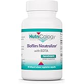 Nutricology Biofilm Neutralizer - Biofilm Defense, EDTA Supplement, Proteolytic Enzymes, Serrapeptase, Vegetarian Capsules - 60 Count