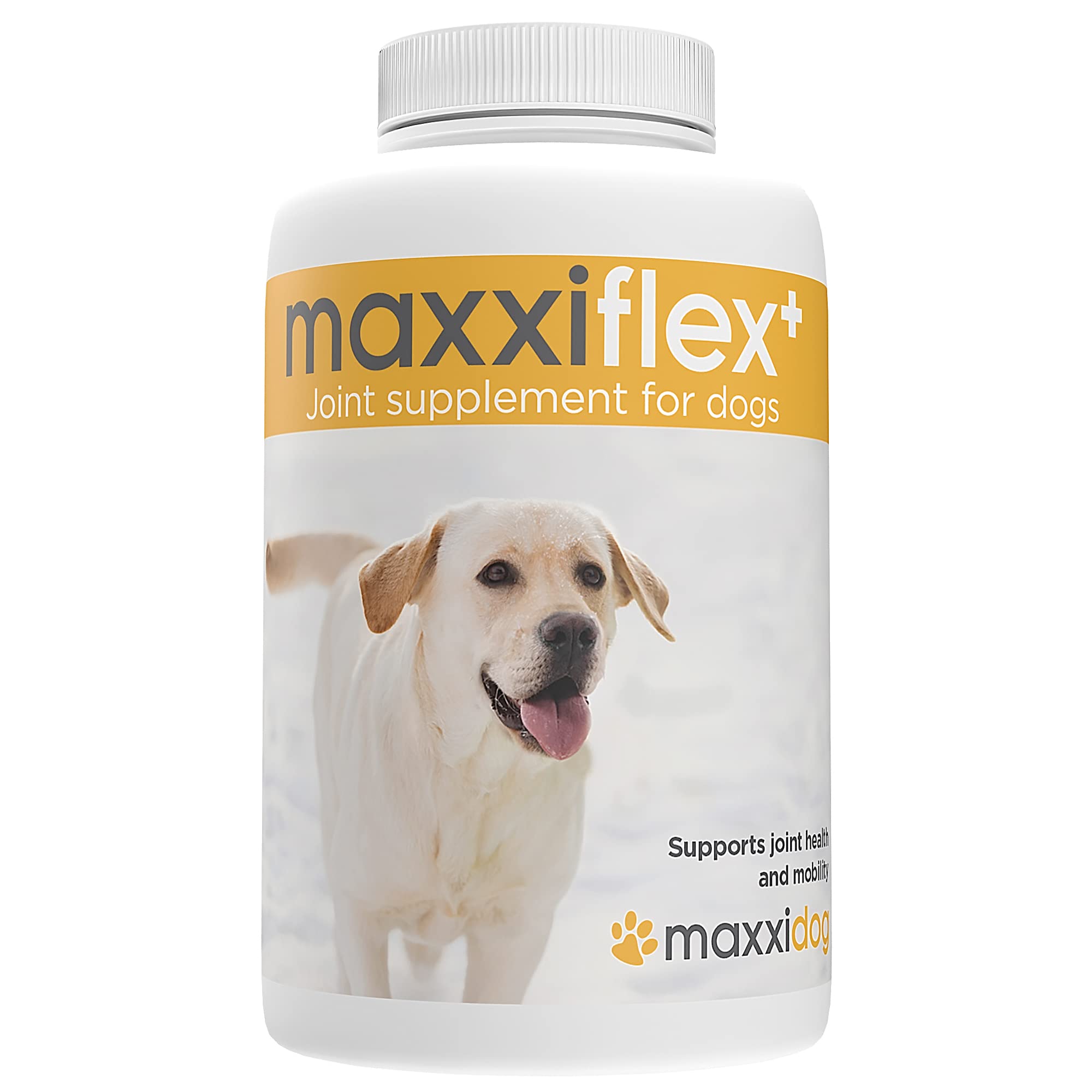 maxxipaws - maxxiflex+ Hip & Joint Supplement for Dogs with Glucosamine, Chondroitin, MSM & Collagen | Mobility & Flexibility Support | Senior, Adult & All Breeds | Liver Flavour 60 Tablets