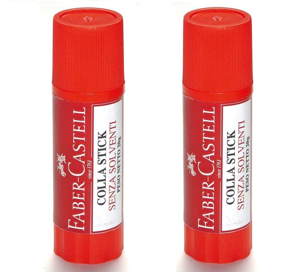 Faber-Castell Glue Sticks - 20g - Blister Pack of 2