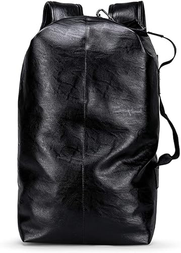 Amazon Lemu リュック メンズ 2way バックパック 大容量 防水 Pu レザー おしゃれ ビジネス カジュアル 防災用 リュックサック 軽量 黒 Lemu メンズ