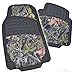 BDK Hawg Camo Seat Covers Heavy Duty Rubber Floor Mats w/Camouflage Inlay & Cushion Grip Steering Wheel Cover Set