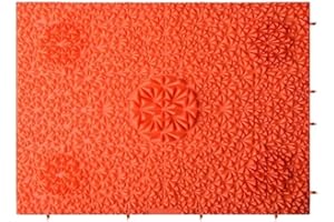 Shiatsu Foot Massager Board - Acupoint Cushion Mat for Sole Care and Relaxation(Red)