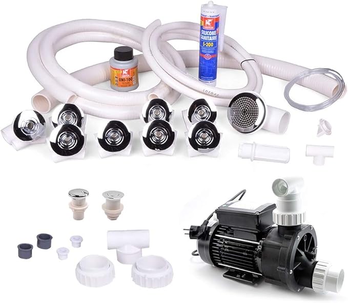 Whirlpool Kit Jacuzzi Self Assembly Kit Complete With Side Jets And All Accessories Amazon De Kuche Haushalt