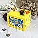 Cute Coin Bank, Stealing Coin Money Box Piggy Bank, Saving Box Money Box Kids Children Present Gift - Yellow