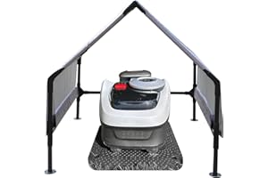 CNAINFC Robot Mower Garage, Wire Free Robot Lawn Mower Cover, Durable Water-Proof and Ultraviolet-Proof Polyester Oxford, 32 