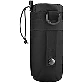 TRIWONDER Tactical MOLLE Water Bottle Pouch H2O Hydration Carrier, Military Bottle Holder Molle Drink Holder Travel Water Bottle Bag for Backpack Camping Outdoor