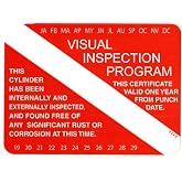 OnlineScuba Scuba Tank Visual Inspection Sticker VIP (I am a VIP Inspector Accredited Agency)