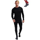 Merino.tech Merino Wool Base Layer Mens Set - Heavyweight, Midweight, Lite Merino Wool Thermal Underwear For Men Top, Bottom