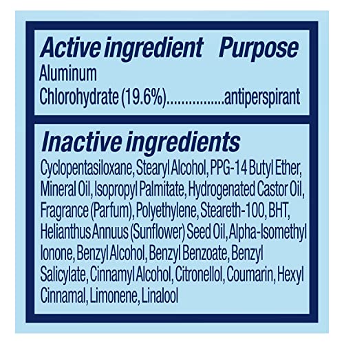DOVE INVISIBLE SOLID ANTIPERSPIRANT DEODORANT STICK FOR WOMEN, POWDER, FOR ALL DAY UNDERARM SWEAT & ODOR PROTECTION 2.6 OZ 2 COUNT