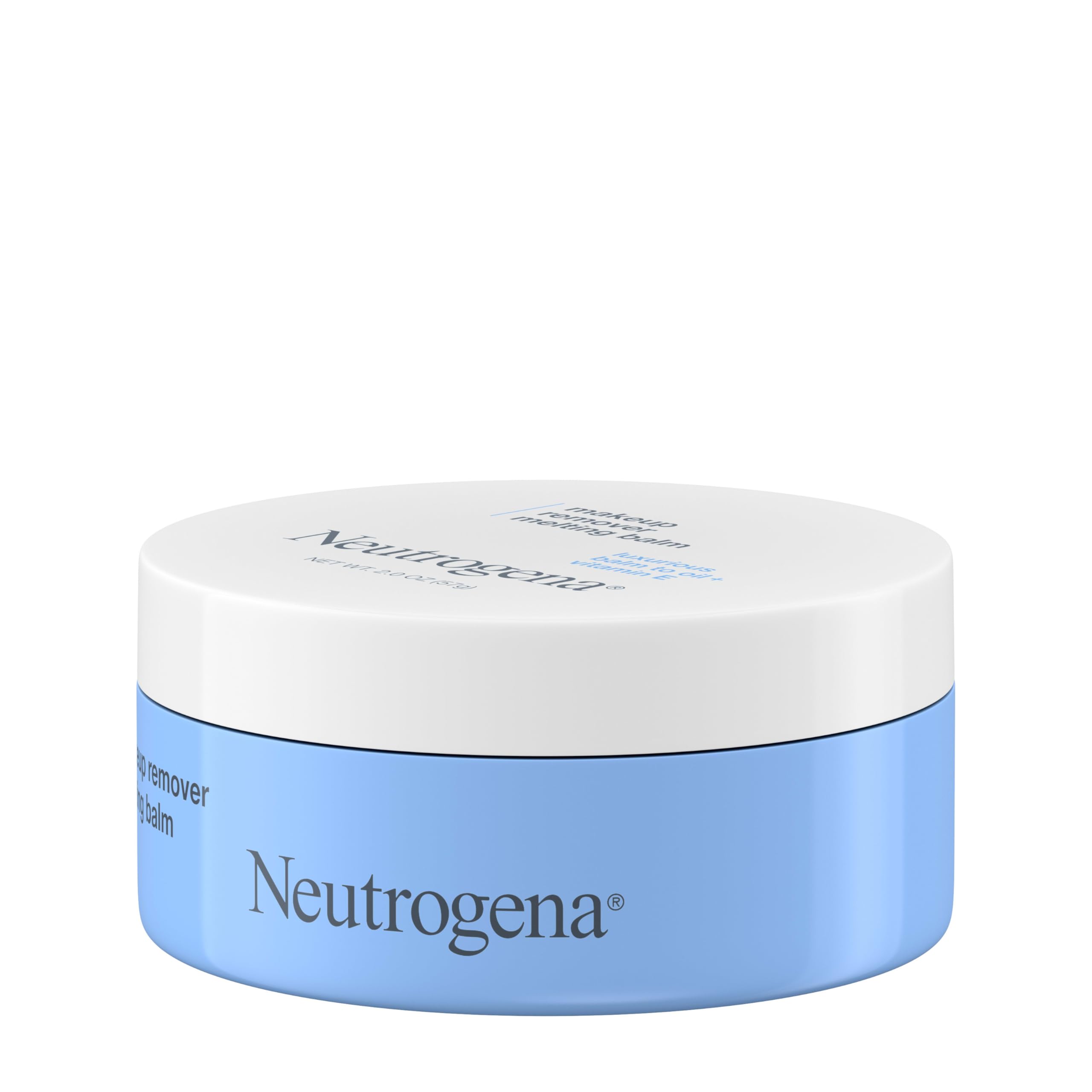 Neutrogena Makeup Remover Melting Balm to Oil with Vitamin E, Gentle and Nourishing Cleansing Balm for Eyes, Lips, or Face, Travel-Friendly for On-the-Go, 2.0 oz