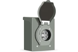 FROSTYRIDER 30 Amp RV Generator Power Inlet Box,L14-30P,125V,Protect Against Rain and Electric Shock, RV Camper&EV Electric Car, ETL Listed