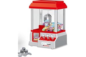 Claw Machine Game Candy Grabber Prize Dispenser Vending Toy for with Music Birthday Boys Girls
