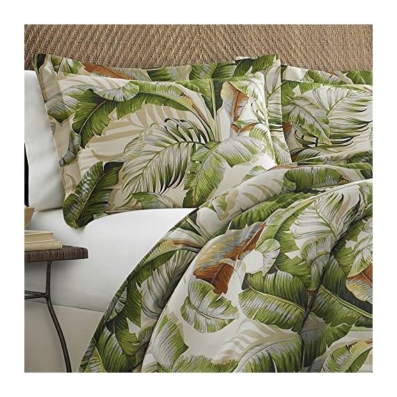 Tommy Bahama California King Comforter Set, Cotton Sateen Bedding with Matching Shams