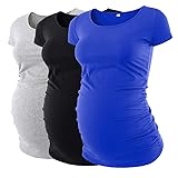 Liu & Qu Womens Maternity Classic Side Ruched