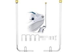 VEVOR Boat Trailer Guide, 65.7 in with LED Light Trailer Guide Poles, 2PCS High-Hardness Steel Guide-Ons, Wide Adjustable Tra