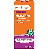FemiClear YeastPro Cream, Clears Discharge, Fast-Acting, Made with Natural Ingredients, Gynecologist Tested, 0.5oz Cream