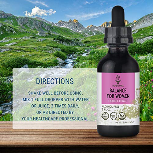 HERBAMAMA Balance for Women Liquid Extract Menopause Supplements