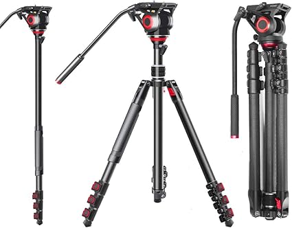 Amazon Miliboo 三脚 カーボン 一脚可変式 60mmレベリングボール 中心軸倒置 クイックシュー式 収納バッグ付き一眼レフ デジカメ Dslr プロ 運動会 登山 野外 トラベル 軽量 Miliboo 三脚