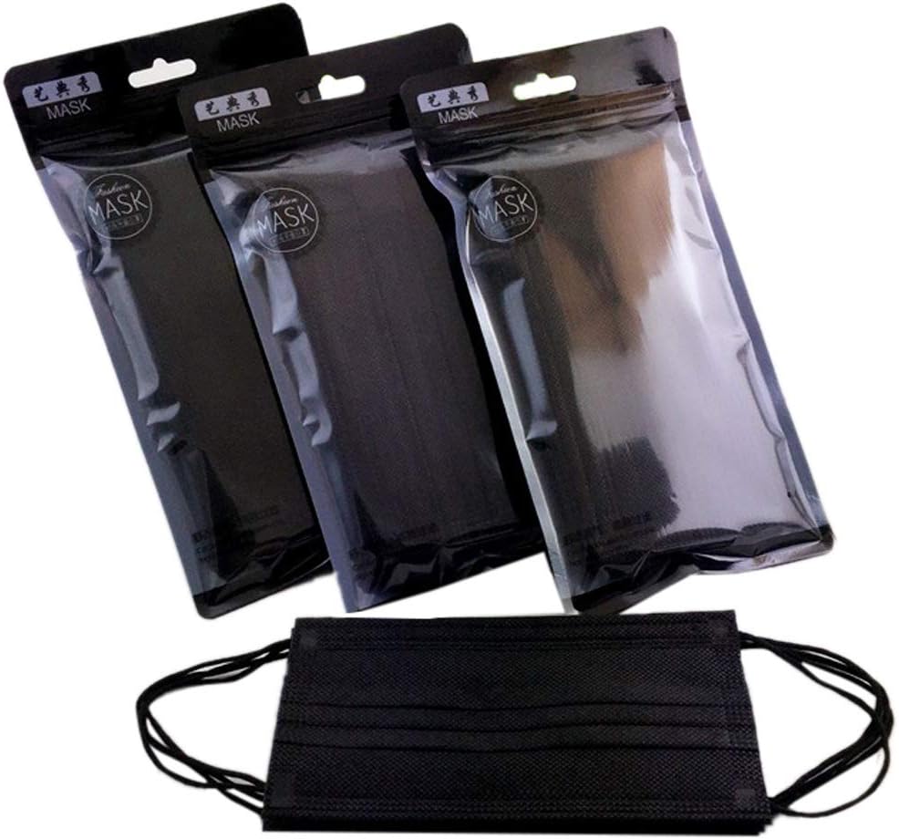 Celan 1Pc Disposable Non-Woven Black Face Mouth Mask 3 Layer Medical Anti-Dust Surgical