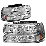 DNA MOTORING HL-OH-CS99-4P-CH-AB Chrome Amber