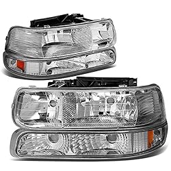 DNA MOTORING HL-OH-CS99-4P-CH-AB Chrome Amber