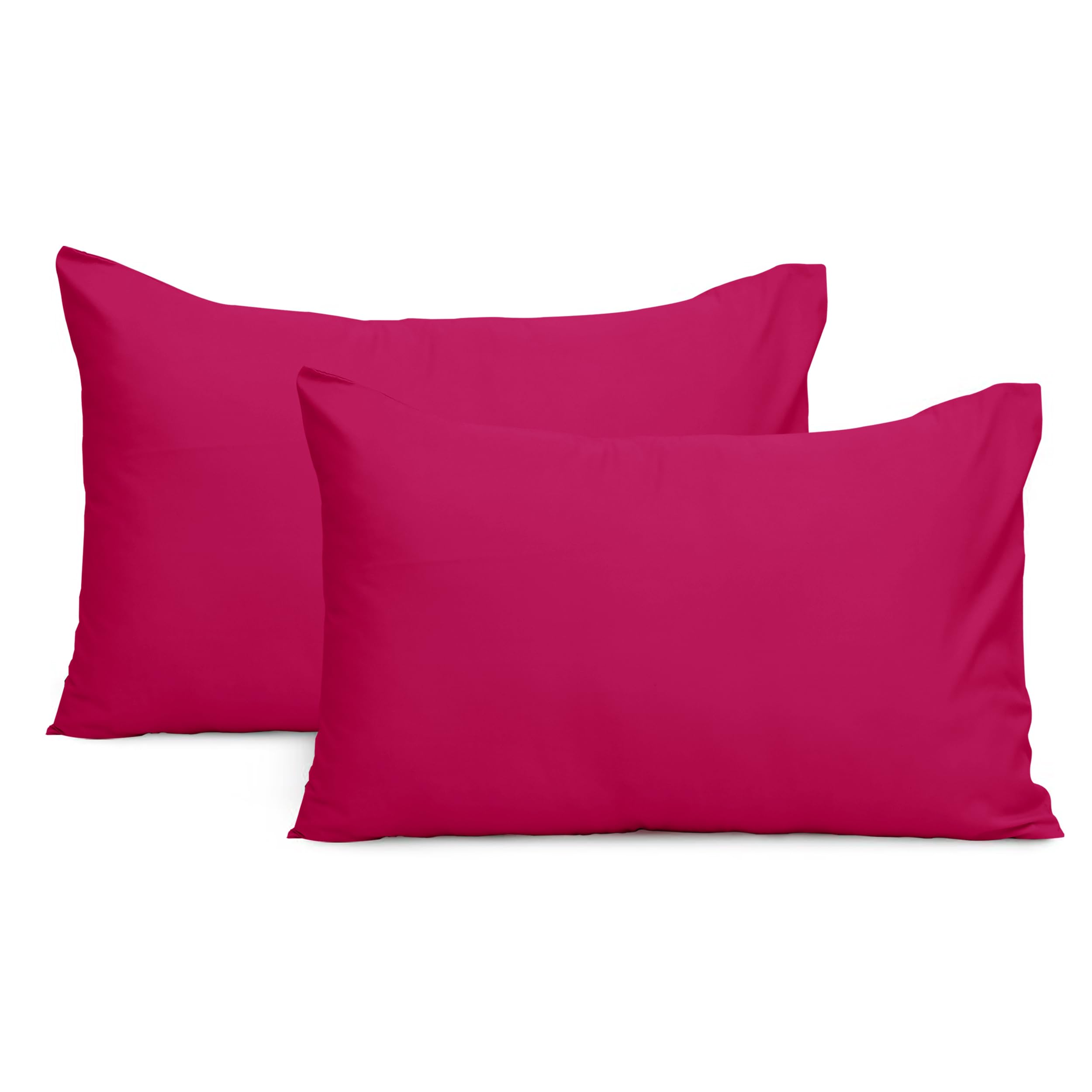 Imperial Rooms Pillow Cases 2 Pack Brushed Microfibre Pillow Covers (Pink, Pillow Cases 2 Pack) — image 1