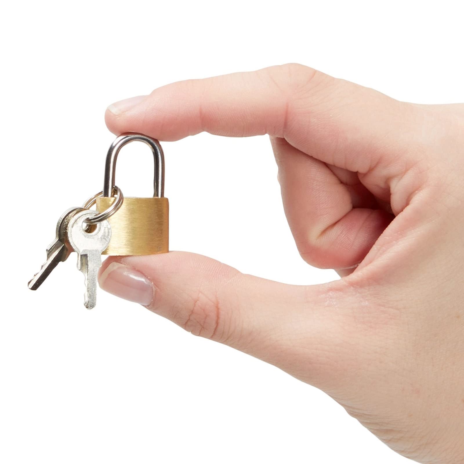 Juvale Luggage Locks with Keys - 12-Pack, 0.7 x 1.2 x 0.25 in, Gold & Silver - TSA Approved Locks for Luggage & Travel Security